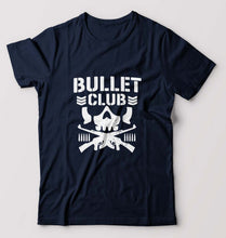 Load image into Gallery viewer, Bullet Club T-Shirt for Men-S(38 Inches)-Navy Blue-Ektarfa.online
