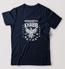 Load image into Gallery viewer, Khabib The Eagle Nurmagomedov T-Shirt for Men-S(38 Inches)-Navy Blue-Ektarfa.online
