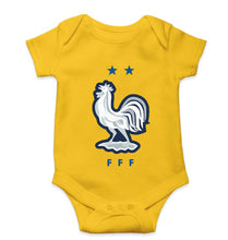 Load image into Gallery viewer, France Football Kids Romper For Baby Boy/Girl-0-5 Months(18 Inches)-Yellow-Ektarfa.online
