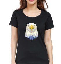 Load image into Gallery viewer, Eagle T-Shirt for Women-XS(32 Inches)-Black-Ektarfa.online
