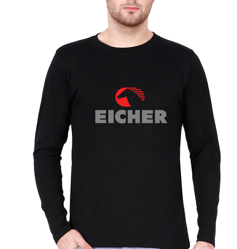 Eicher Full Sleeves T-Shirt for Men-Black-Ektarfa.online