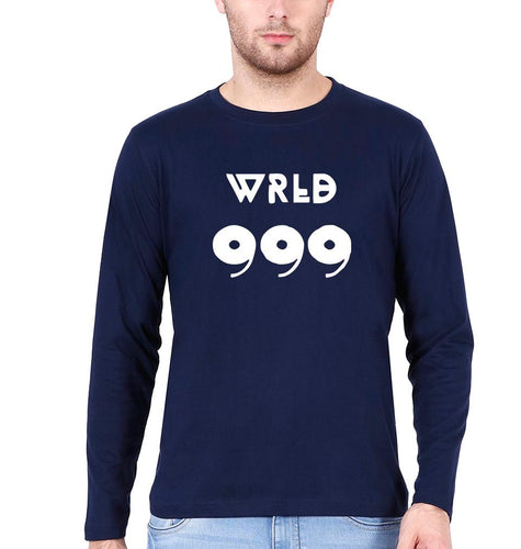 Juice WRLD Full Sleeves T-Shirt for Men-S(38 Inches)-Navy Blue-Ektarfa.online