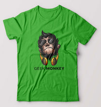 Load image into Gallery viewer, Geek Monkey T-Shirt for Men-flag green-Ektarfa.online
