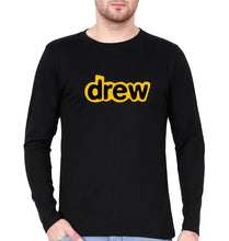 Load image into Gallery viewer, Drew Full Sleeves T-Shirt for Men-Black-Ektarfa.online
