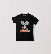 Load image into Gallery viewer, Badminton Kids T-Shirt for Boy/Girl-0-1 Year(20 Inches)-Black-Ektarfa.online
