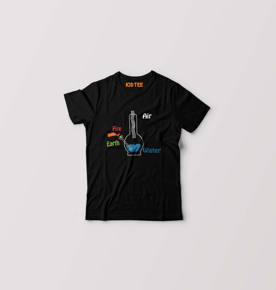 Element Bong Kids T-Shirt for Boy/Girl-Black-Ektarfa.online