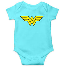 Load image into Gallery viewer, Wonder Woman Superhero Kids Romper Kids Romper For Baby Boy/Girl-0-5 Months(18 Inches)-Sky Blue-Ektarfa.online
