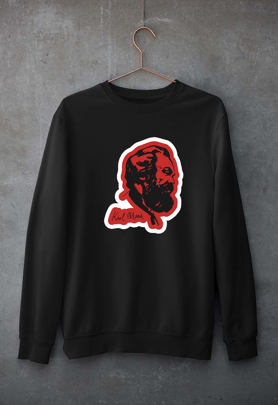 Karl Marx Unisex Sweatshirt for Men/Women-Black-Ektarfa.online
