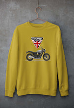 Load image into Gallery viewer, Triumph Motorcycles Unisex Sweatshirt for Men/Women-S(40 Inches)-Mustard Yellow-Ektarfa.online
