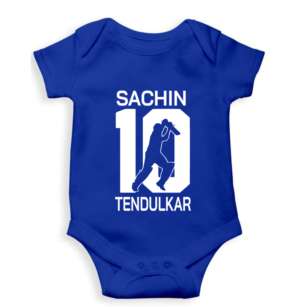 Sachin Tendulkar Kids Romper For Baby Boy/Girl-Royal Blue-Ektarfa.online