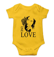 Load image into Gallery viewer, Bob Marley Kids Romper For Baby Boy/Girl-0-5 Months(18 Inches)-Yellow-Ektarfa.online
