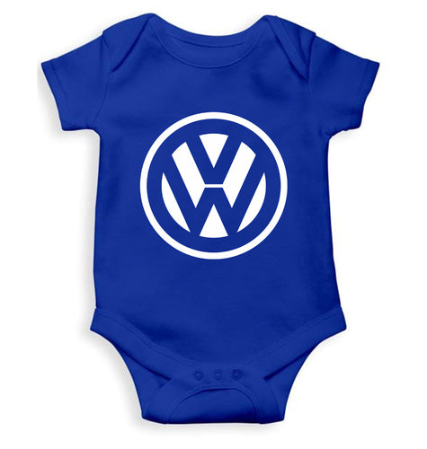 volkswagen Kids Romper For Baby Boy/Girl-0-5 Months(18 Inches)-Royal Blue-Ektarfa.online