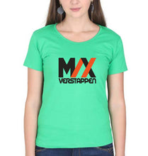 Load image into Gallery viewer, Max Verstappen T-Shirt for Women-XS(32 Inches)-Flag Green-Ektarfa.online
