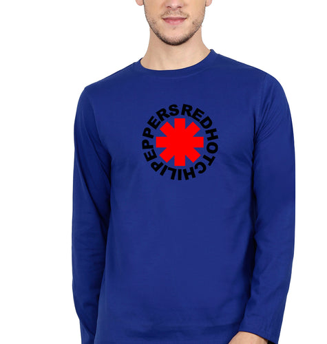 Red Hot Chili Peppers Full Sleeves T-Shirt for Men-Navy Blue-Ektarfa.online