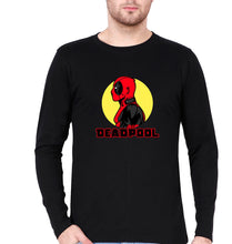 Load image into Gallery viewer, Deadpool Superhero Full Sleeves T-Shirt for Men-S(38 Inches)-Black-Ektarfa.online
