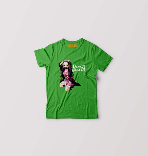 Demon Slayer Kids T-Shirt for Boy/Girl-Flag Green-Ektarfa.online