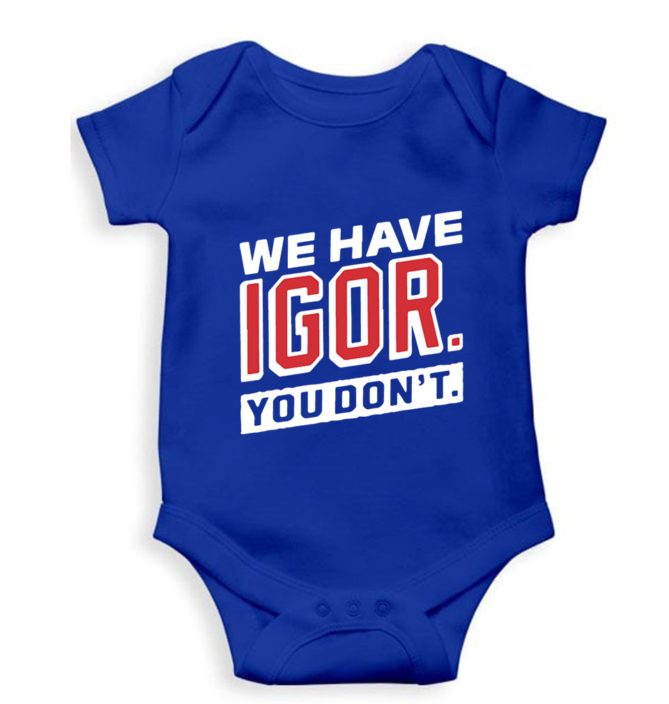 Igor Kids Romper For Baby Boy/Girl-0-5 Months(18 Inches)-Royal Blue-Ektarfa.online