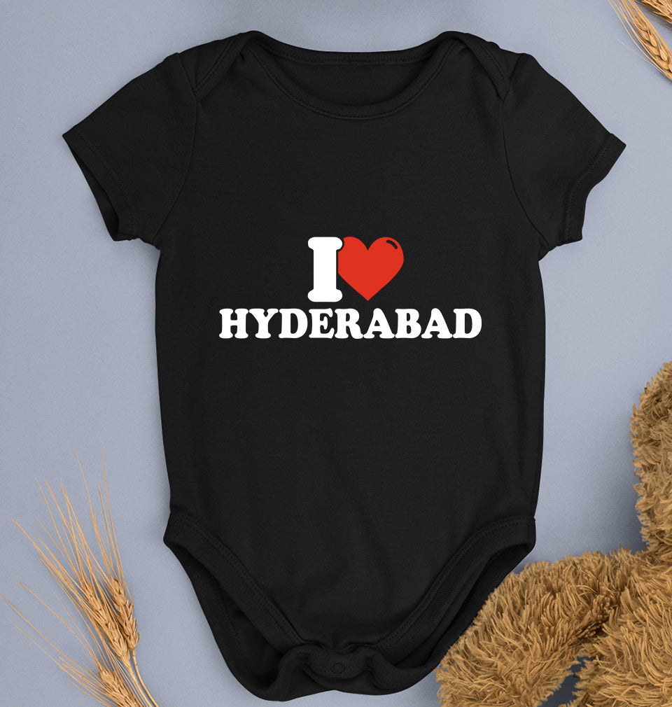 I Love Hyderabad Kids Romper Kids Romper For Baby Boy/Girl