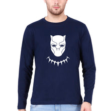 Load image into Gallery viewer, Black Panther Superhero Full Sleeves T-Shirt for Men-Navy Blue-Ektarfa.online
