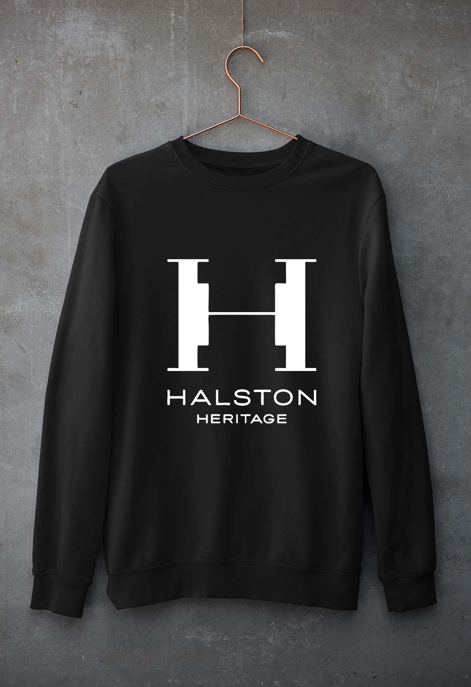 Halston Unisex Sweatshirt for Men/Women-Black-Ektarfa.online