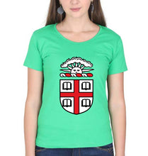 Load image into Gallery viewer, Brown University T-Shirt for Women-Flag Green-Ektarfa.online
