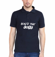 Load image into Gallery viewer, How&#39;s The Josh Polo T-Shirt for Men-S(38 Inches)-Navy Blue-Ektarfa.co.in
