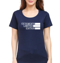Load image into Gallery viewer, Vetements T-Shirt for Women-Navy Blue-Ektarfa.online
