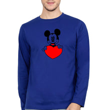 Load image into Gallery viewer, Mickey Mouse Full Sleeves T-Shirt for Men-Royal Blue-Ektarfa.online

