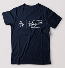 Load image into Gallery viewer, Penguin T-Shirt for Men-Navy Blue-Ektarfa.online
