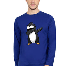 Load image into Gallery viewer, Dab Penguin Full Sleeves T-Shirt for Men-Royal blue-Ektarfa.online
