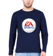 Load image into Gallery viewer, EA Sports Full Sleeves T-Shirt for Men-Navy Blue-Ektarfa.online
