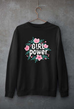 Load image into Gallery viewer, Feminist Girl Power Unisex Sweatshirt for Men/Women-S(40 Inches)-Black-Ektarfa.online
