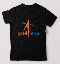 Load image into Gallery viewer, Isro T-Shirt for Men-S(38 Inches)-Black-Ektarfa.online
