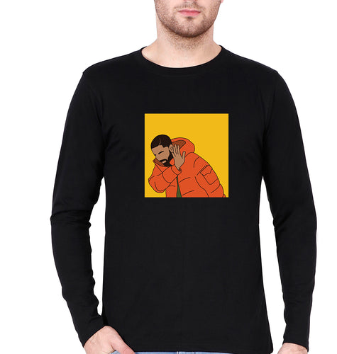 Drake Full Sleeves T-Shirt for Men-Black-Ektarfa.online