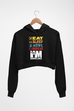 Load image into Gallery viewer, Bowling Crop HOODIE FOR WOMEN-Black-Ektarfa.online
