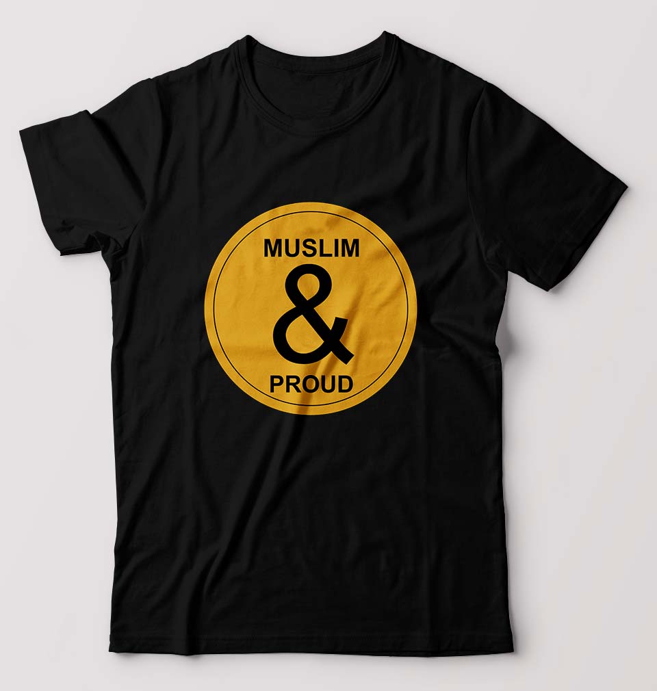 Muslim T-Shirt for Men-S(38 Inches)-Black-Ektarfa.online