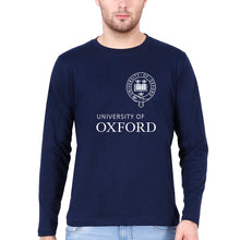 Load image into Gallery viewer, University of Oxford Full Sleeves T-Shirt for Men-S(38 Inches)-Navy Blue-Ektarfa.online
