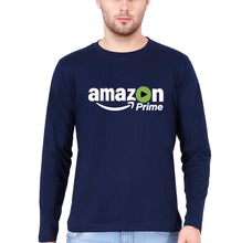 Load image into Gallery viewer, Amazon Prime Full Sleeves T-Shirt for Men-Navy Blue-Ektarfa.online
