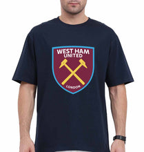 Load image into Gallery viewer, West-Ham Oversized T-Shirt for Men-Navy Blue-Ektarfa.online
