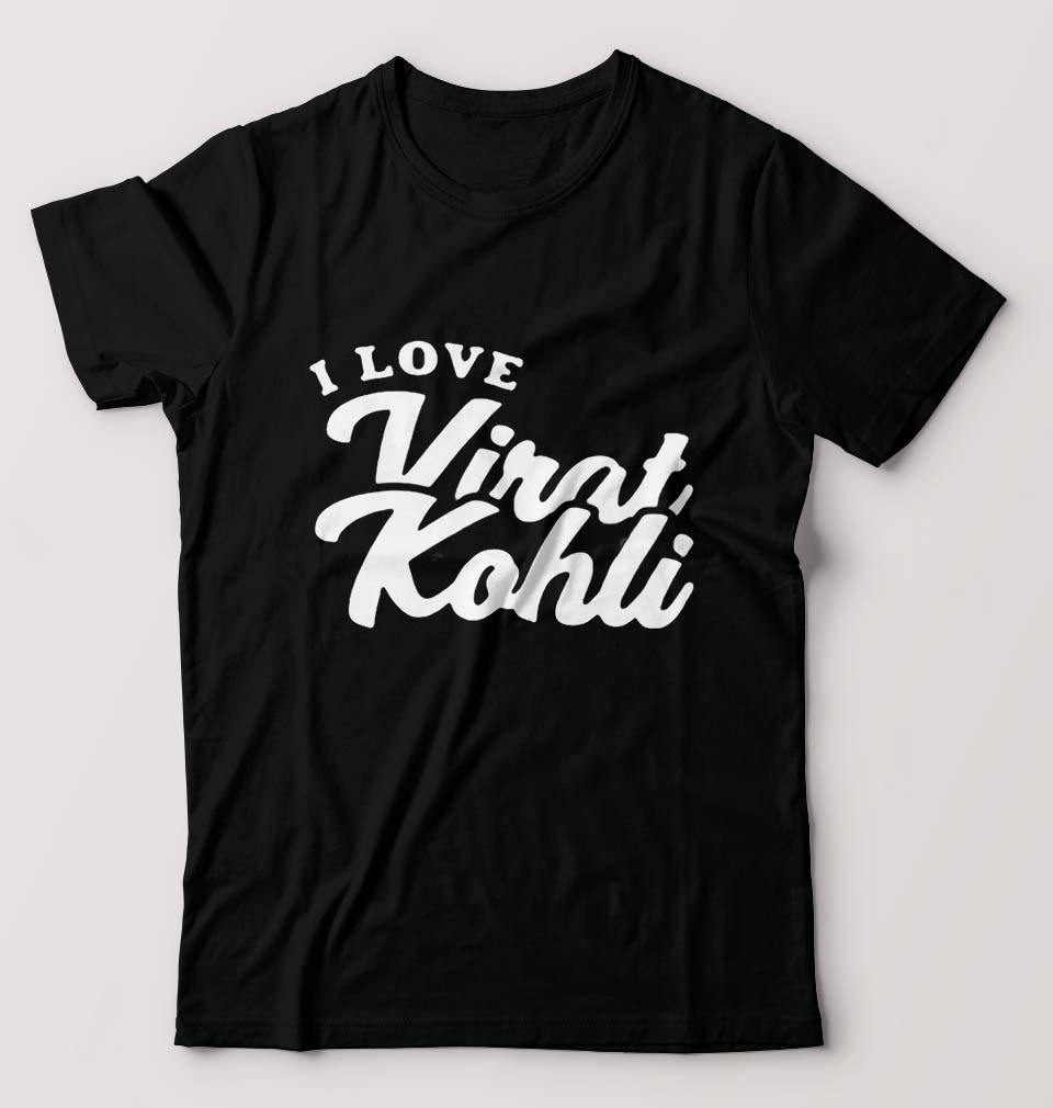 Virat Kohli T-Shirt for Men-Black-Ektarfa.online