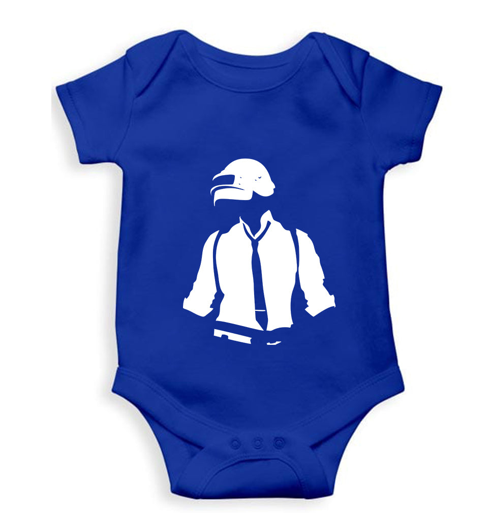 PUBG Kids Romper For Baby Boy/Girl-0-5 Months(18 Inches)-Royal Blue-Ektarfa.online