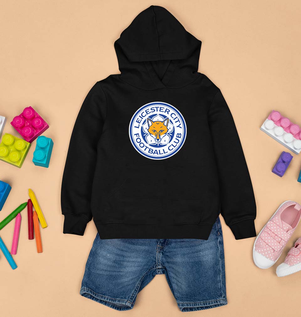 LEICESTER CITY Kids Hoodie for Boy/Girl-Black-Ektarfa.online