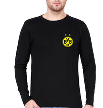 Load image into Gallery viewer, Borussia Dortmund Full Sleeves T-Shirt for Men-Black-Ektarfa.online
