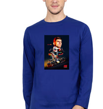 Load image into Gallery viewer, Max Verstappen Full Sleeves T-Shirt for Men-S(38 Inches)-Royal Blue-Ektarfa.online
