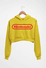 Load image into Gallery viewer, Nintendo Crop HOODIE FOR WOMEN-Mustard Yellow-Ektarfa.online
