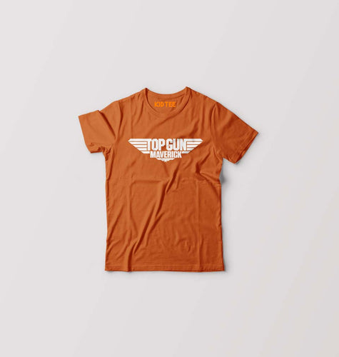 Top Gun Kids T-Shirt for Boy/Girl-Orange-Ektarfa.online