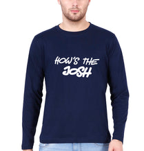 Load image into Gallery viewer, How&#39;s The Josh Full Sleeves T-Shirt for Men-Navy Blue-Ektarfa.online
