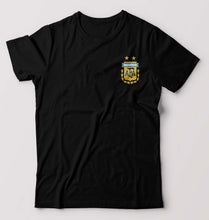 Load image into Gallery viewer, Argentina Football T-Shirt for Men-S(38 Inches)-Black-Ektarfa.online
