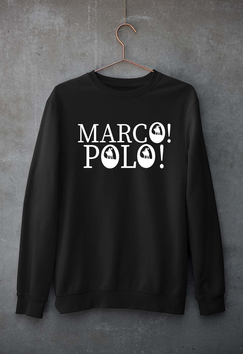 Marco Polo Unisex Sweatshirt for Men/Women-Black-Ektarfa.online
