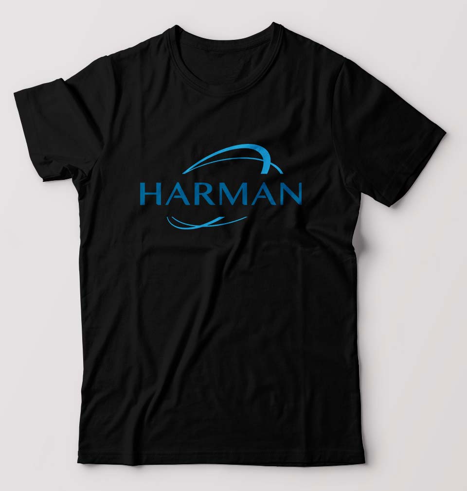 Harman T-Shirt for Men-S(38 Inches)-Black-Ektarfa.online